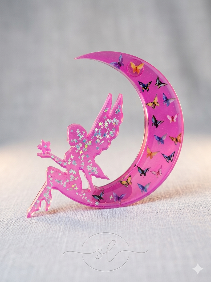 Moon and Fairy magnet
